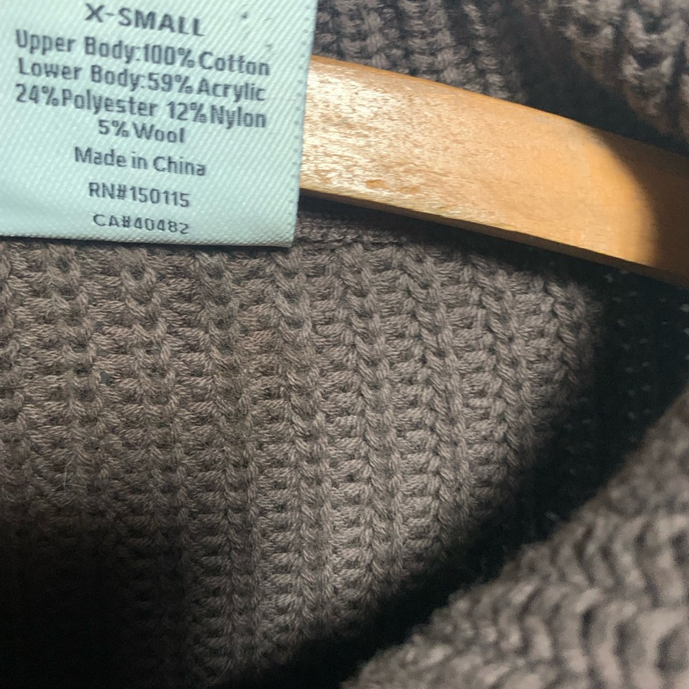 Varley Willard Chocolate Brown 1/4 Zip Women's Sweater Size XS 44” - Picture 7 of 9